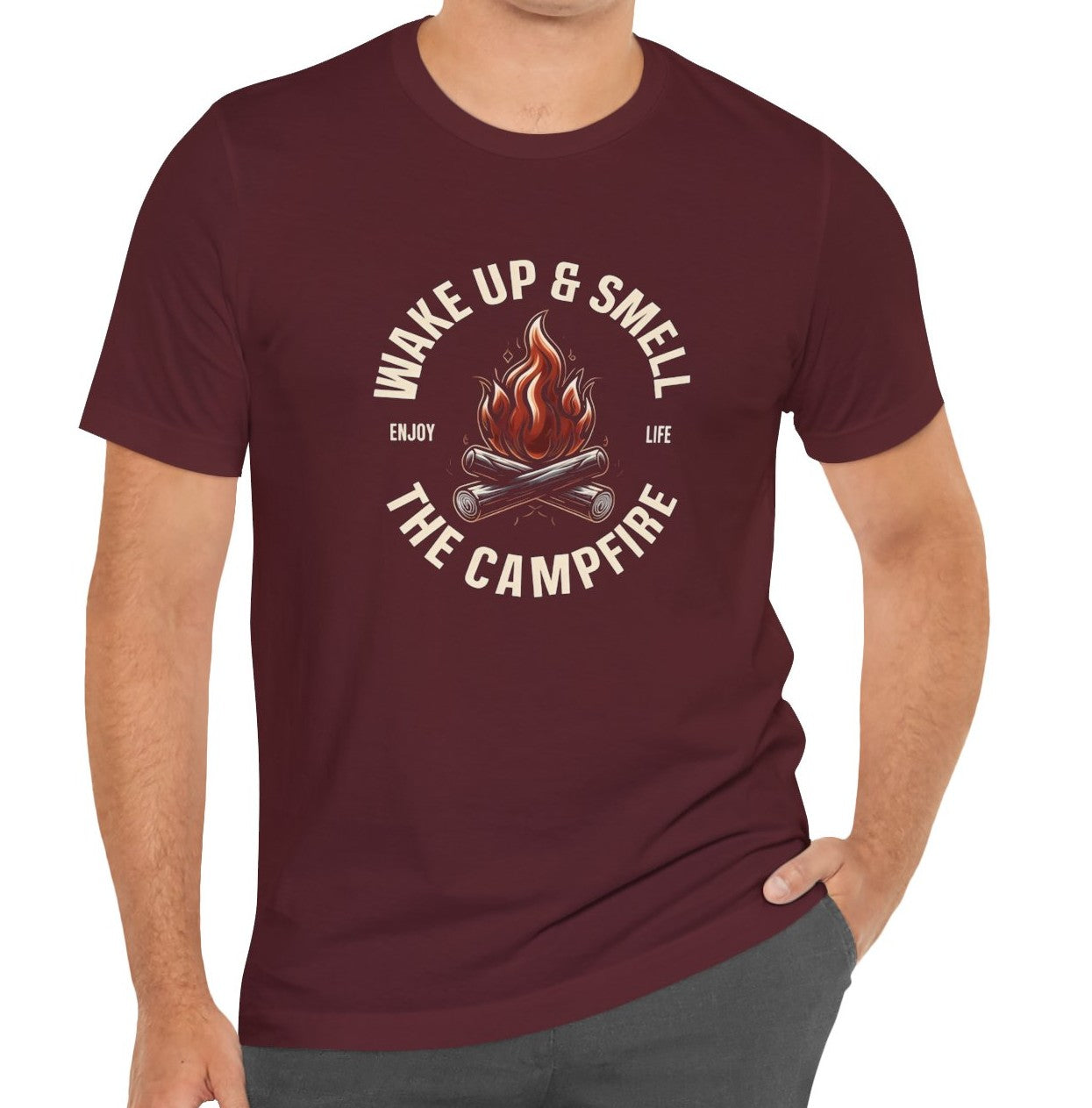 Men's Enjoy Life Campfire Jersey Short Sleeve Tee