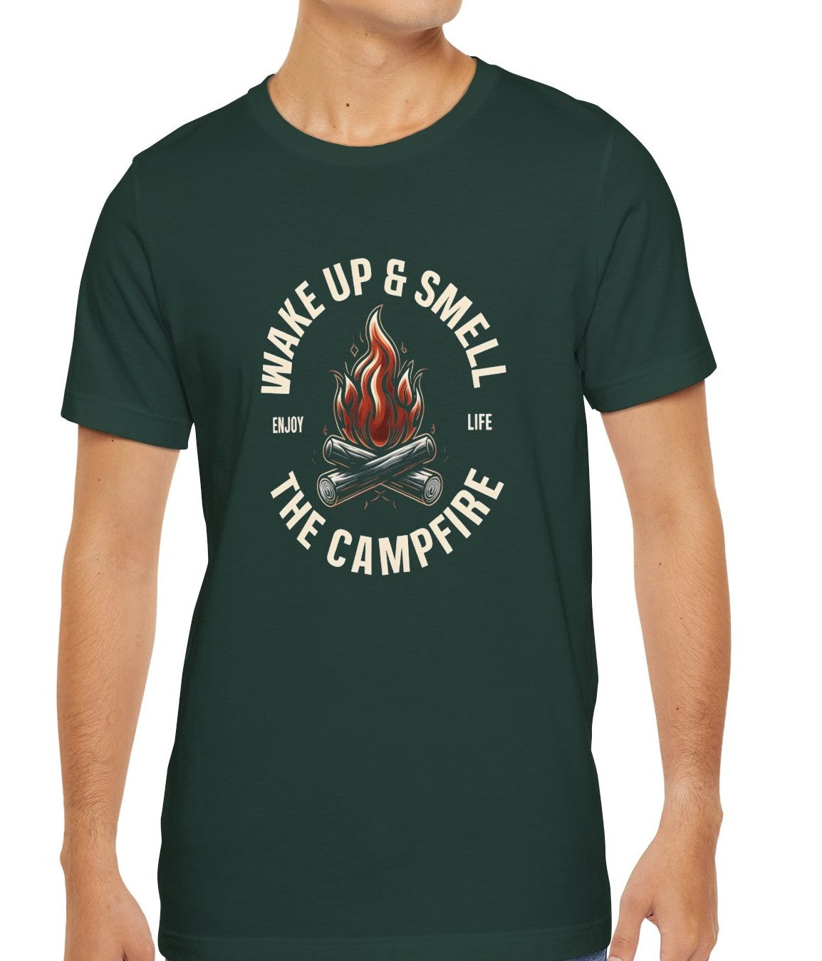 Men's Enjoy Life Campfire Jersey Short Sleeve Tee