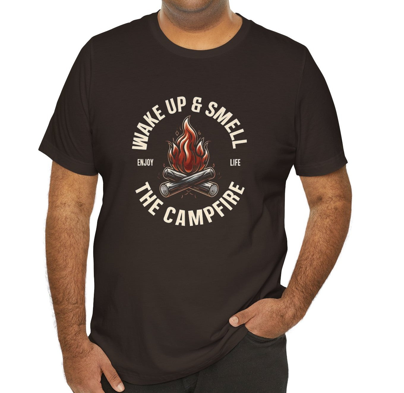 Men's Enjoy Life Campfire Jersey Short Sleeve Tee