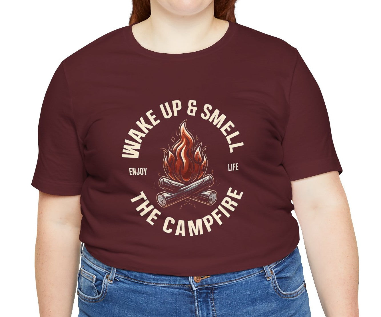 Women's Enjoy Life Campfire Jersey Short Sleeve Tee