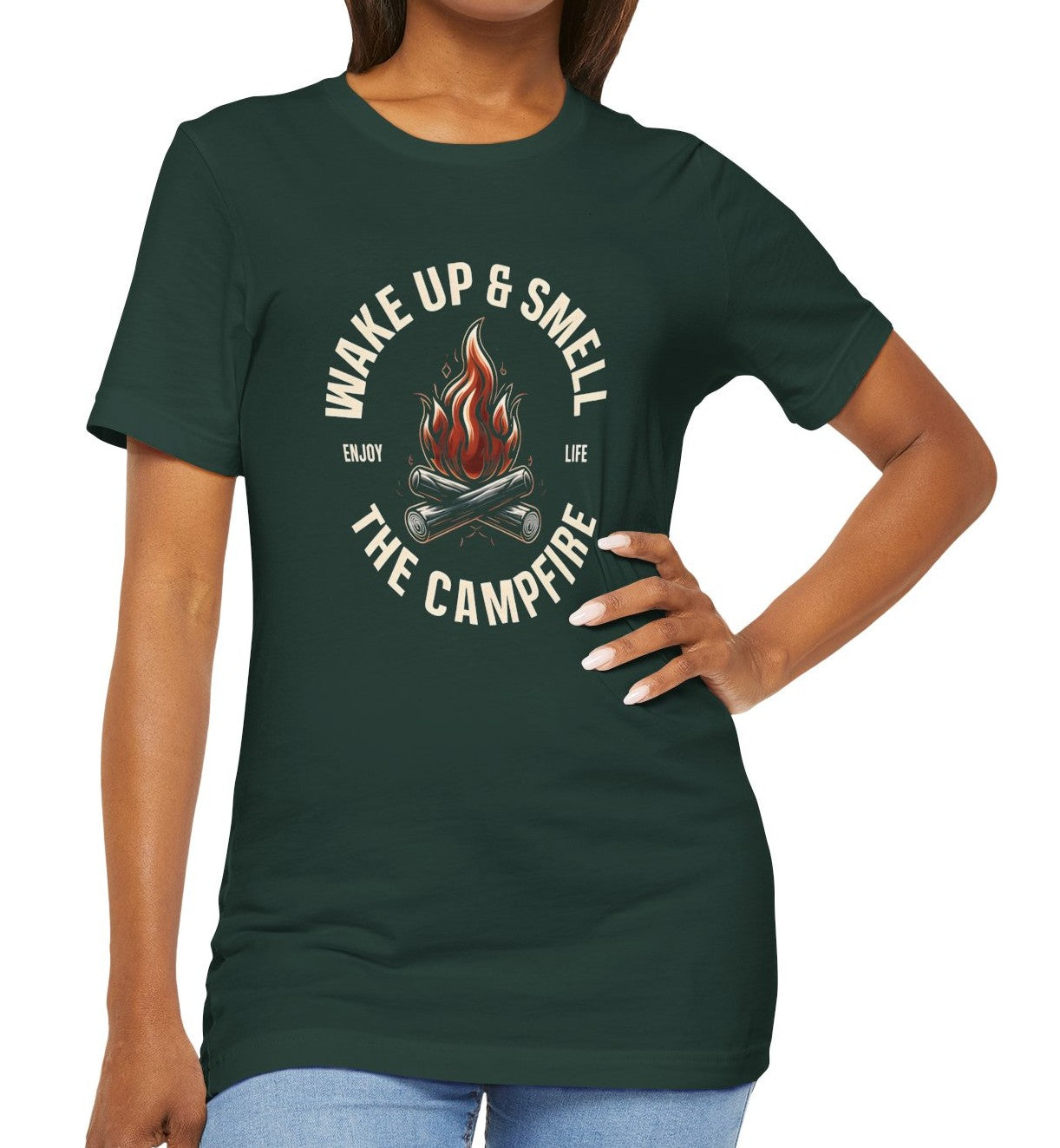 Women's Enjoy Life Campfire Jersey Short Sleeve Tee