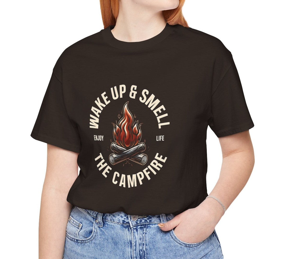 Women's Enjoy Life Campfire Jersey Short Sleeve Tee