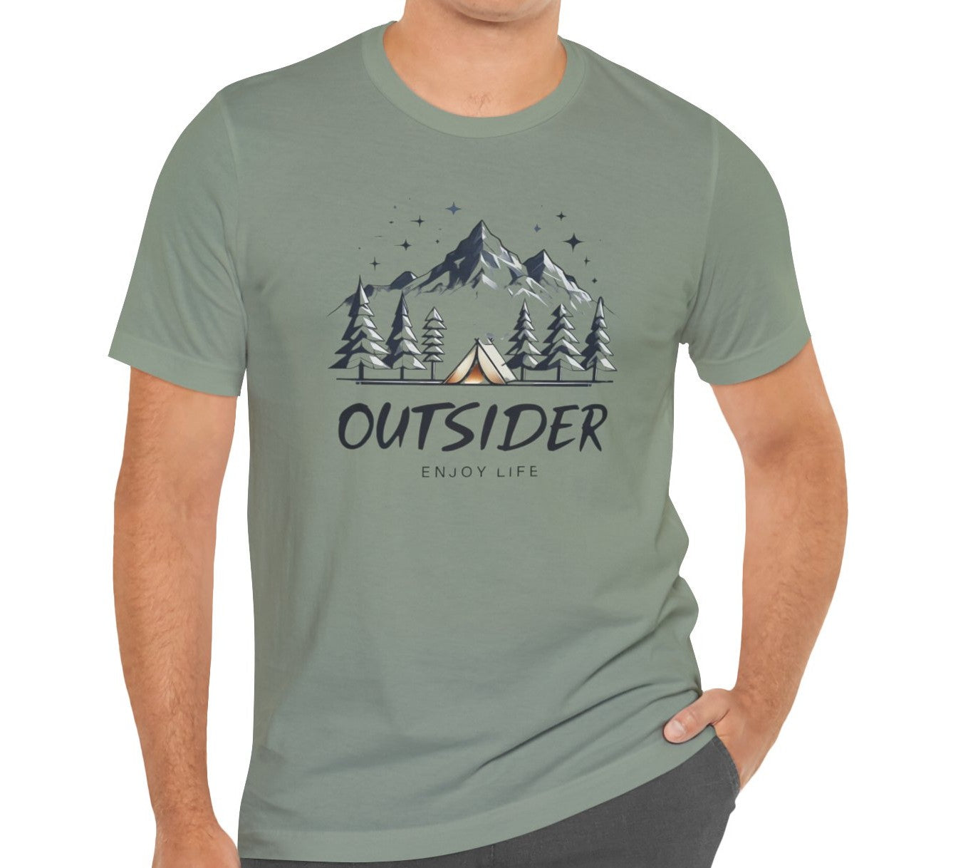 Men's Enjoy Life Outsider Jersey Short Sleeve Tee