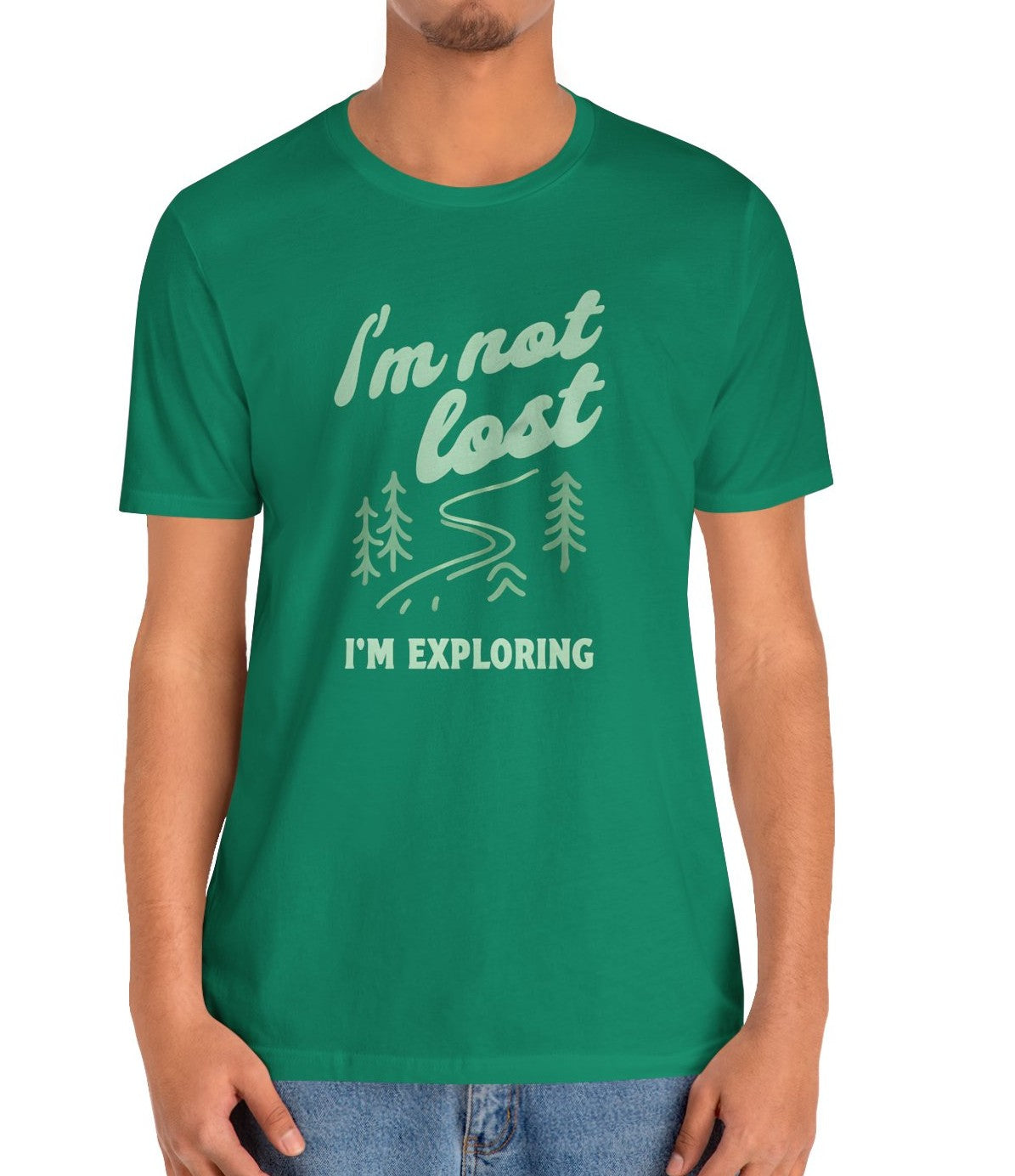 Men's I'm Exploring Jersey Short Sleeve Tee, XS-5X