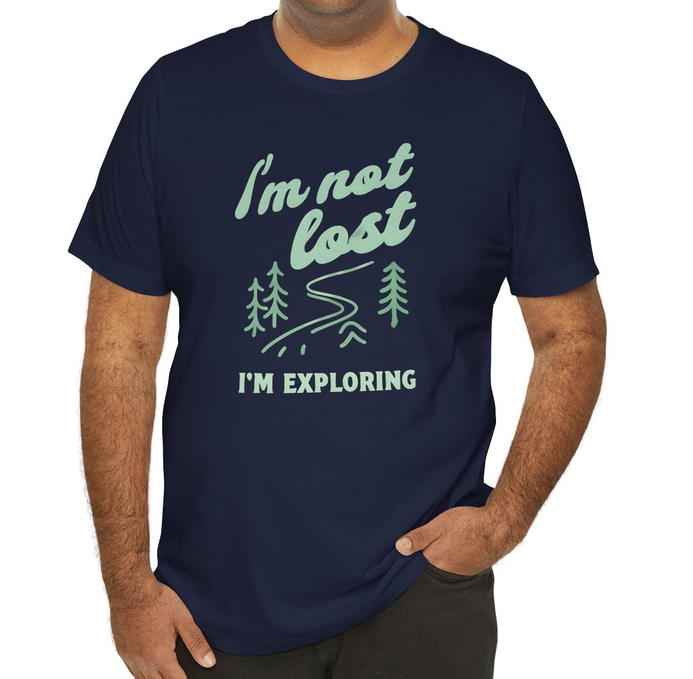 Men's I'm Exploring Jersey Short Sleeve Tee, XS-5X