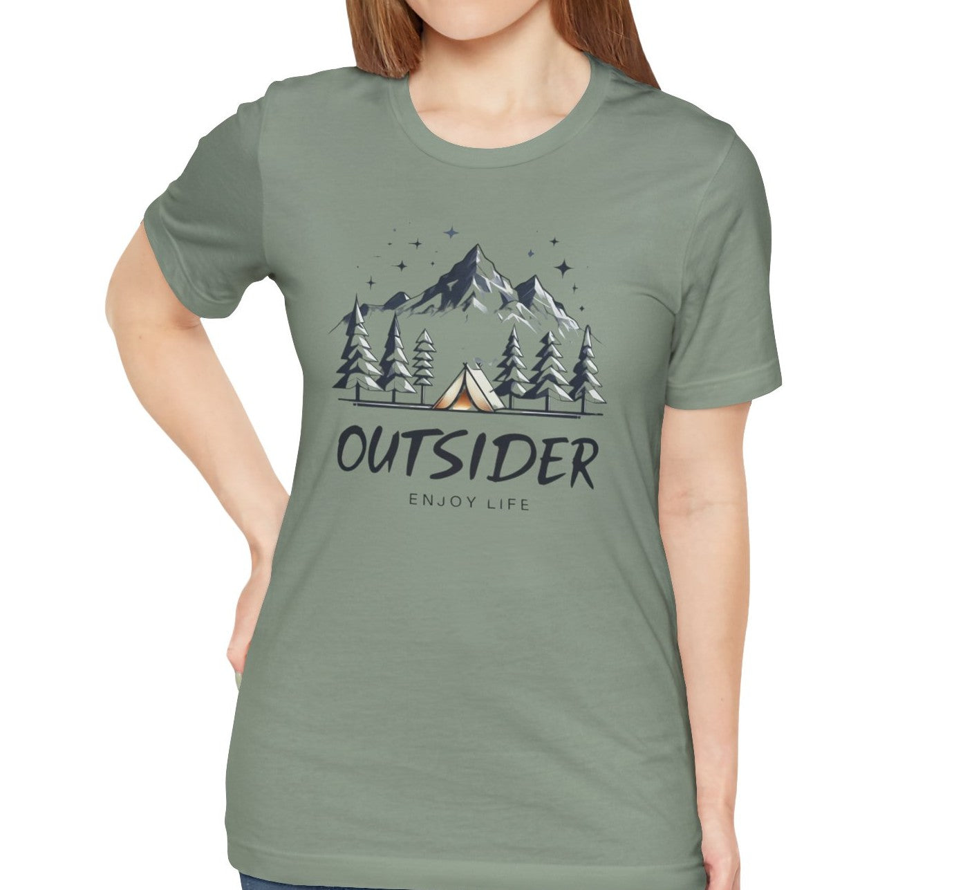 Women's Enjoy Life Outsider Jersey Short Sleeve Tee