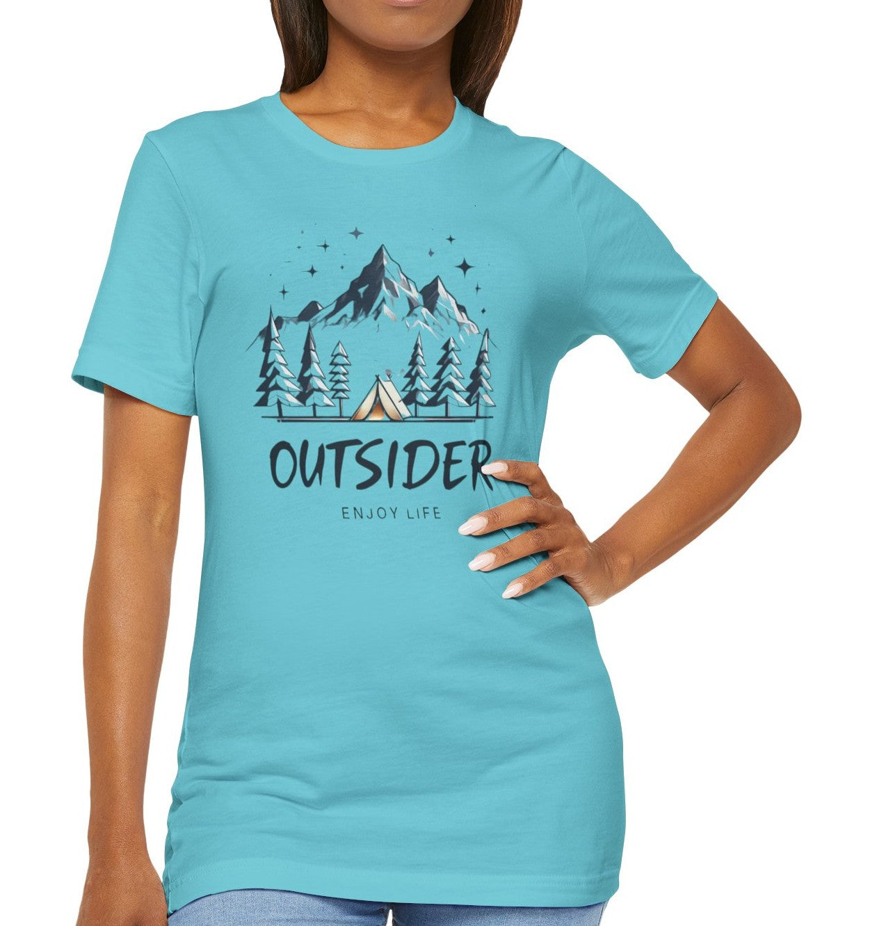 Women's Enjoy Life Outsider Jersey Short Sleeve Tee