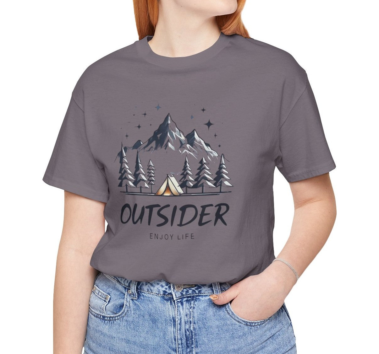 Women's Enjoy Life Outsider Jersey Short Sleeve Tee