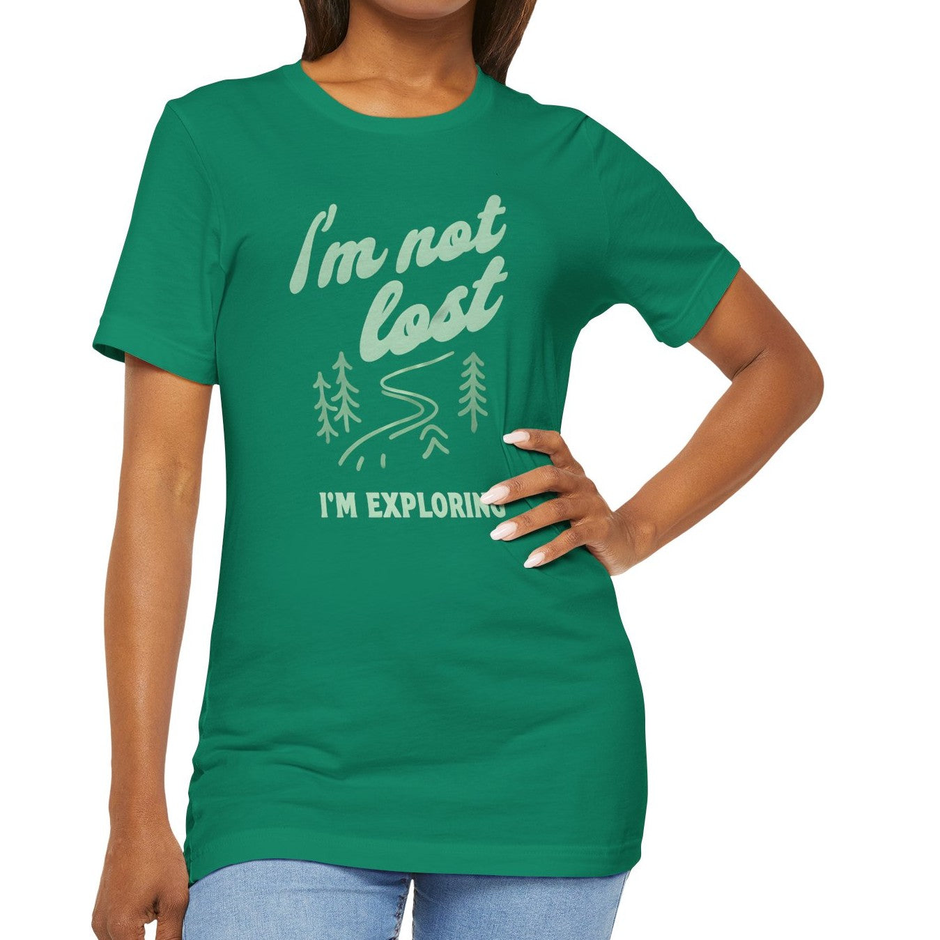 Women's I'm Exploring Jersey Short Sleeve Tee, XS-5X