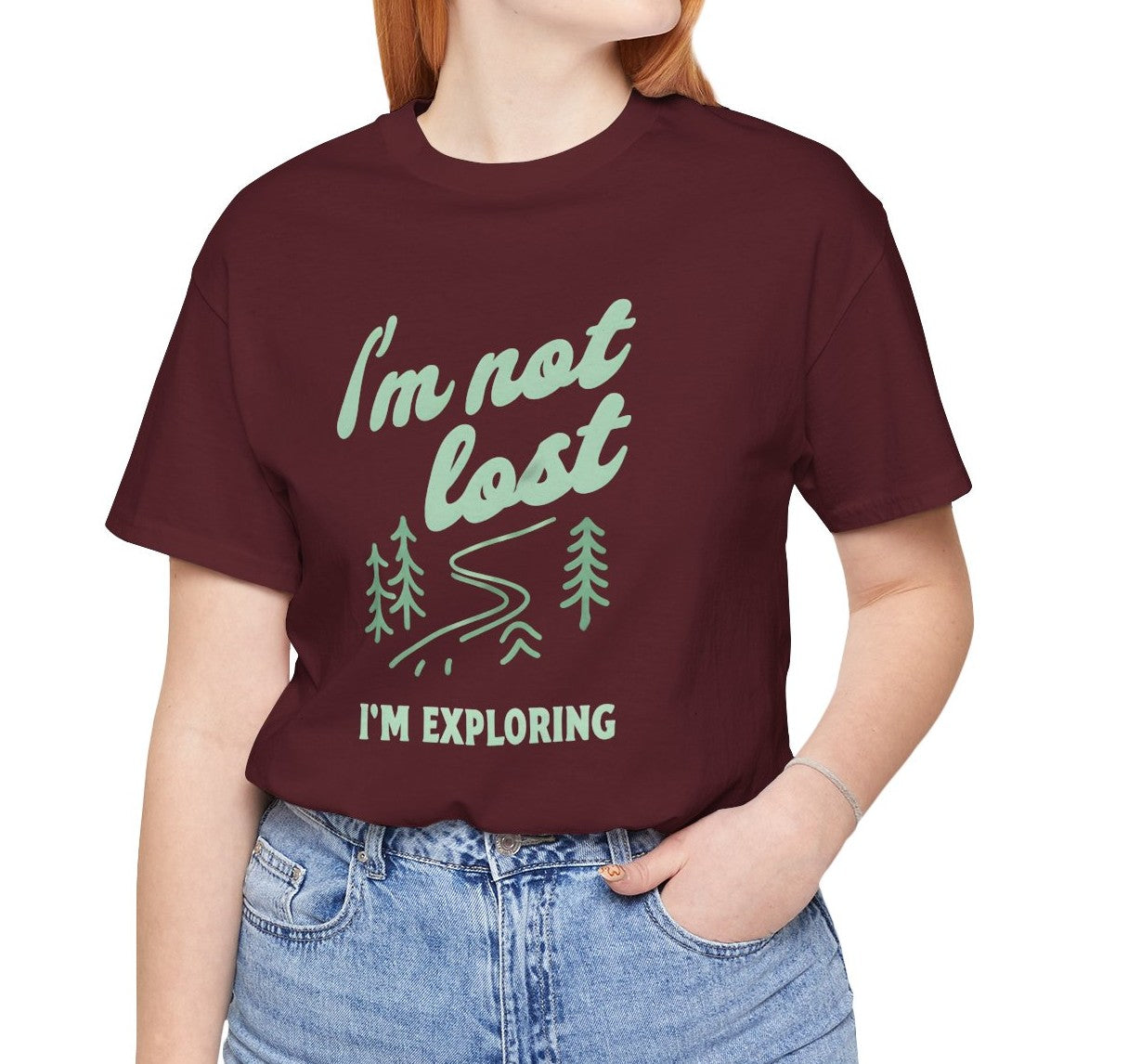 Women's I'm Exploring Jersey Short Sleeve Tee, XS-5X