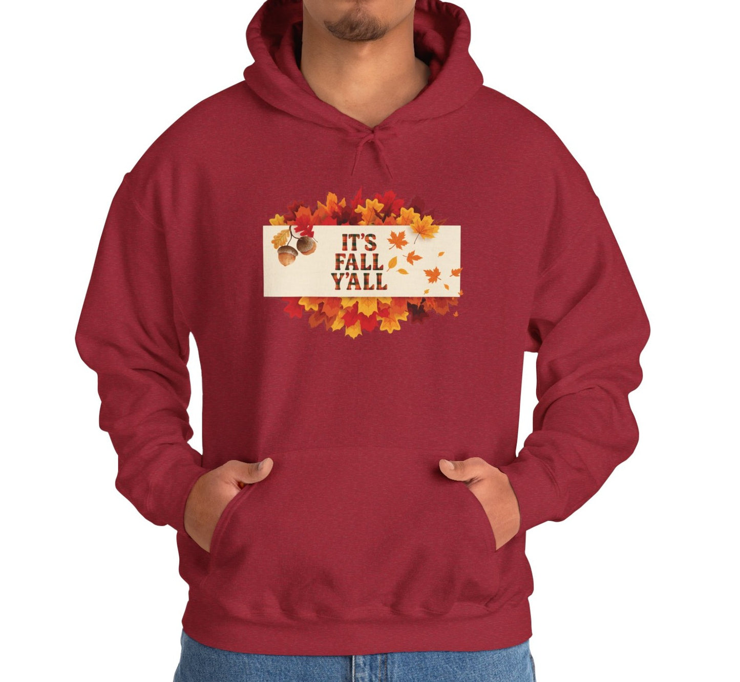 It’s Fall Y’all Hoodie | Cozy Autumn Leaves Sweatshirt