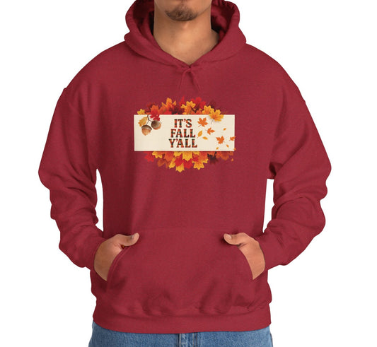 It’s Fall Y’all Hoodie | Cozy Autumn Leaves Sweatshirt
