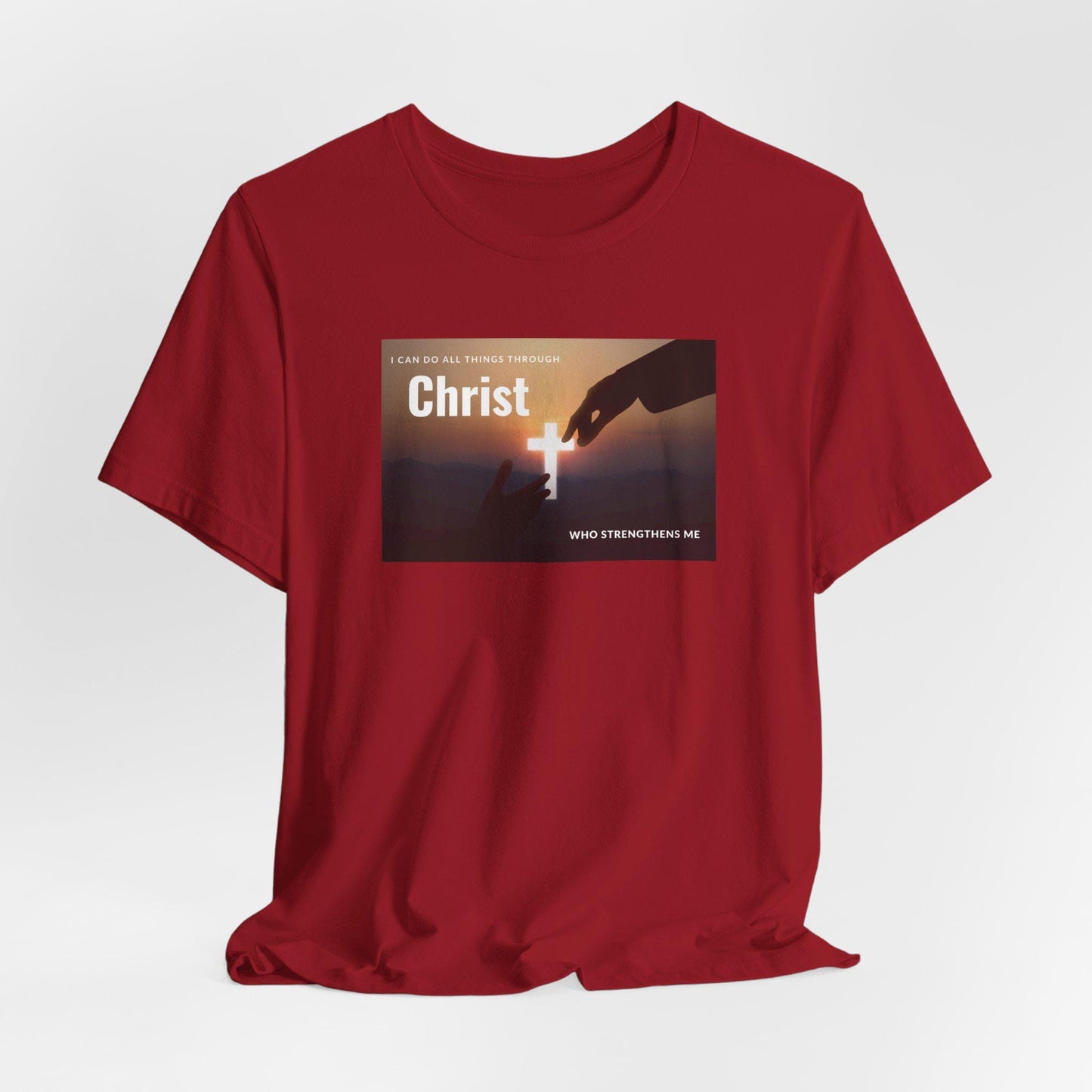 Men's Christ Who Strengthens Me Christian Tee