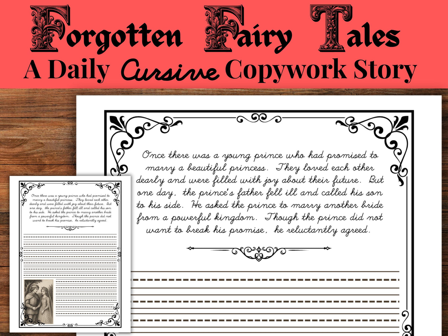The Twelve Huntsmen Copywork | Grimm’s Forgotten Fairy Tales Handwriting Practice | 15-Page Copywork for Kids