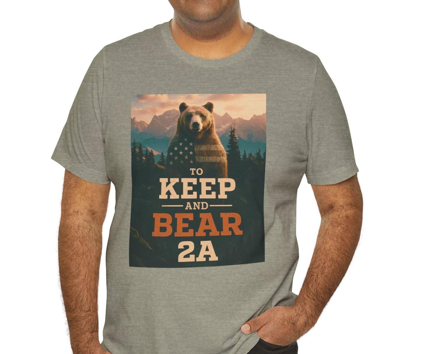 To Keep and Bear 2A T-Shirt, Patriotic Bear Second Amendment Tee