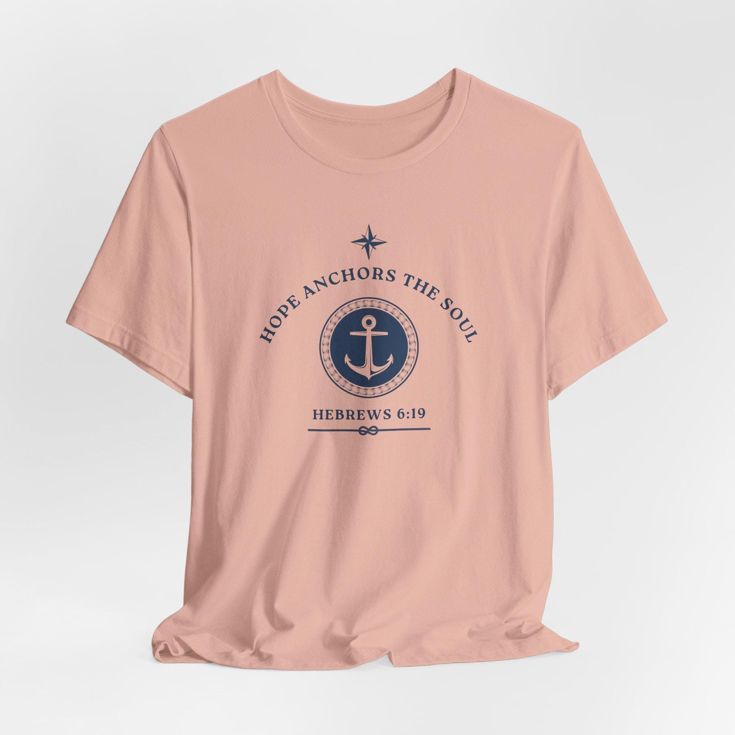 Women's Hope Anchors the Soul Christian Short Sleeve Tee