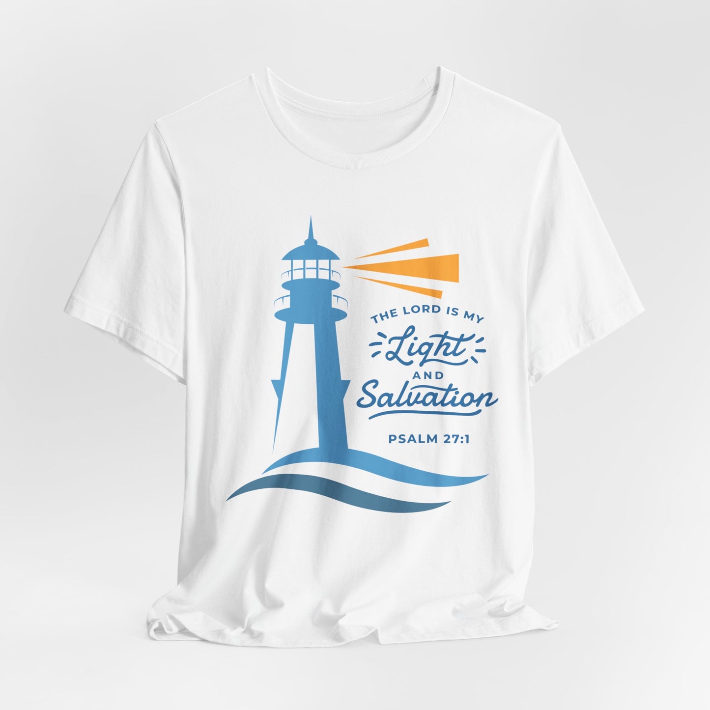 Men's The Lord Is My Light Jersey Short Sleeve Tee Sz.S-5XL