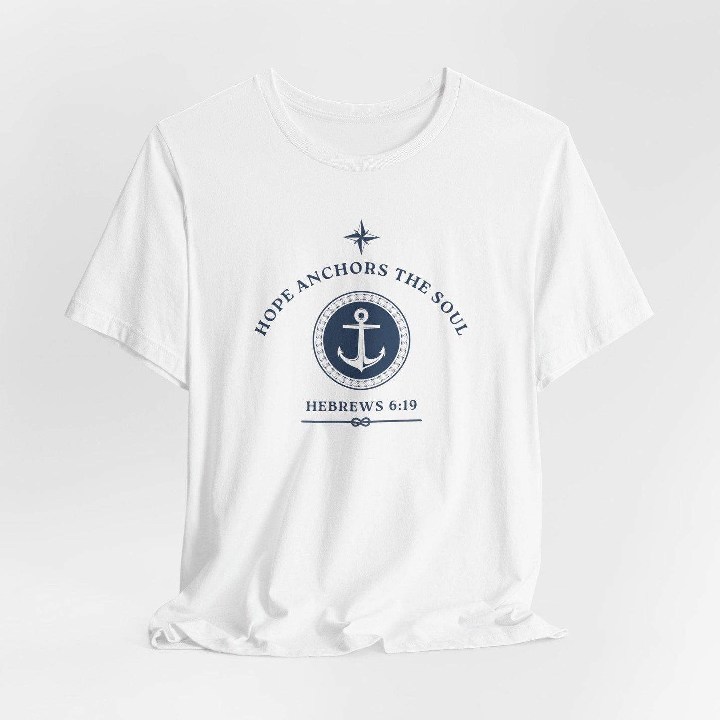 Men's Hope Anchors the Soul Christian Short Sleeve Tee