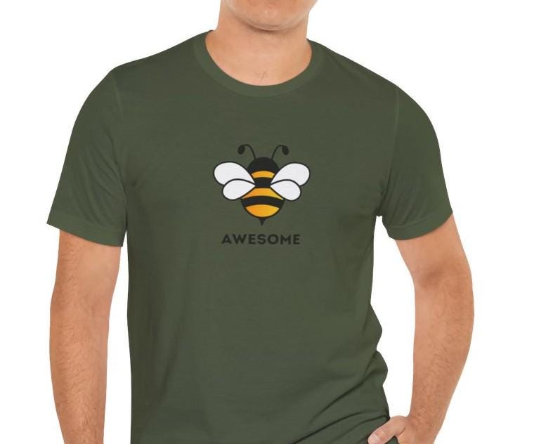 Men's Bee Awesome Jersey Short Sleeve Tee