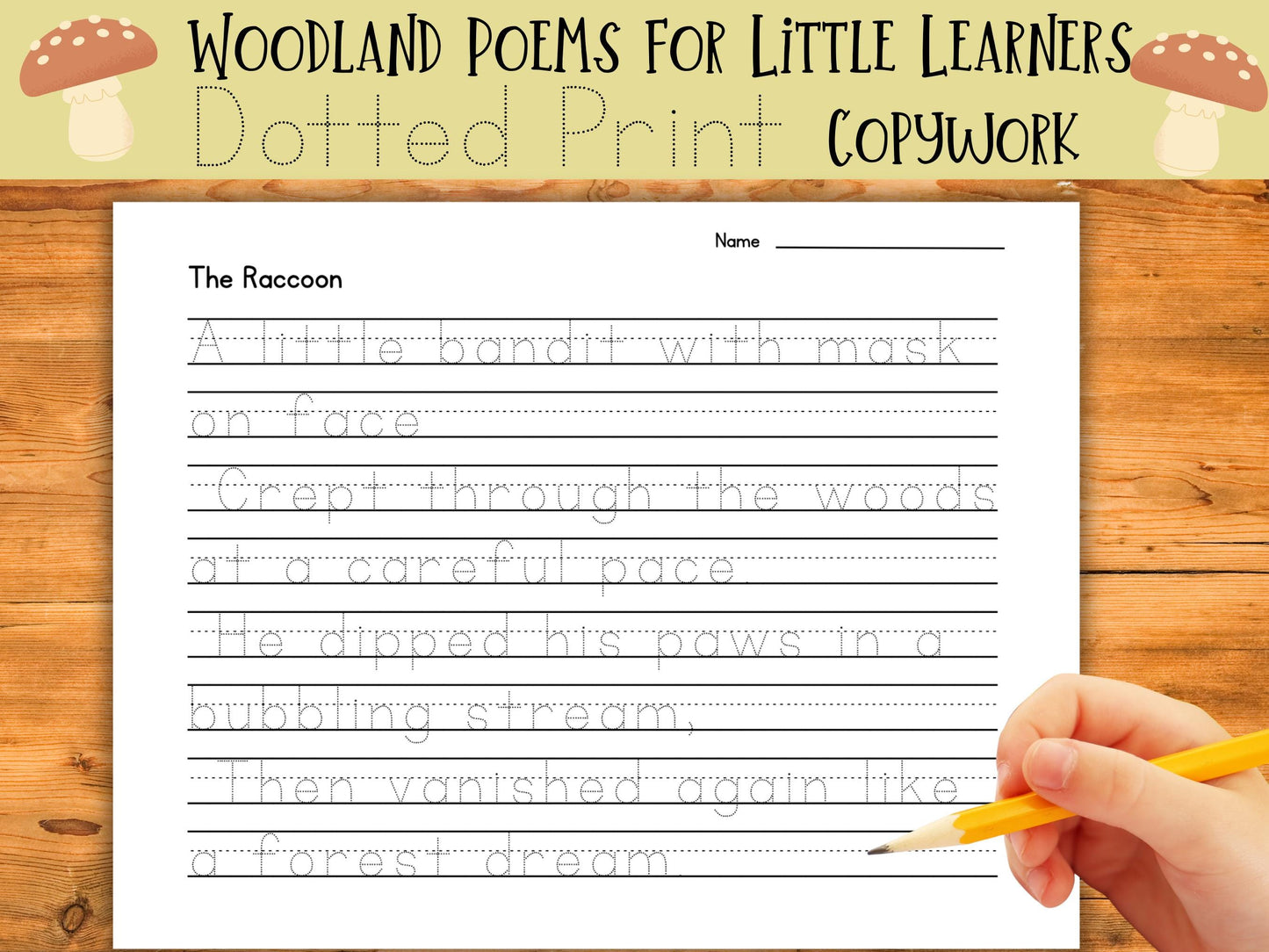 Whimsical Forest Friends: Poetry, Coloring, and Copywork for Early Learners