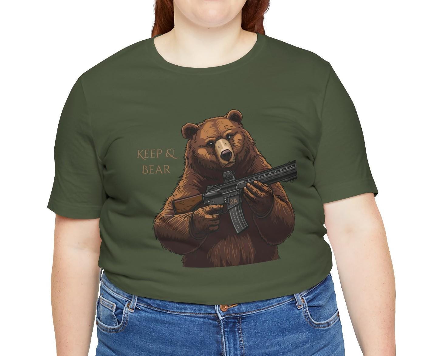 Keep and Bear 2A AR Rifle T-Shirt, Second Amendment Tee for Men and Women