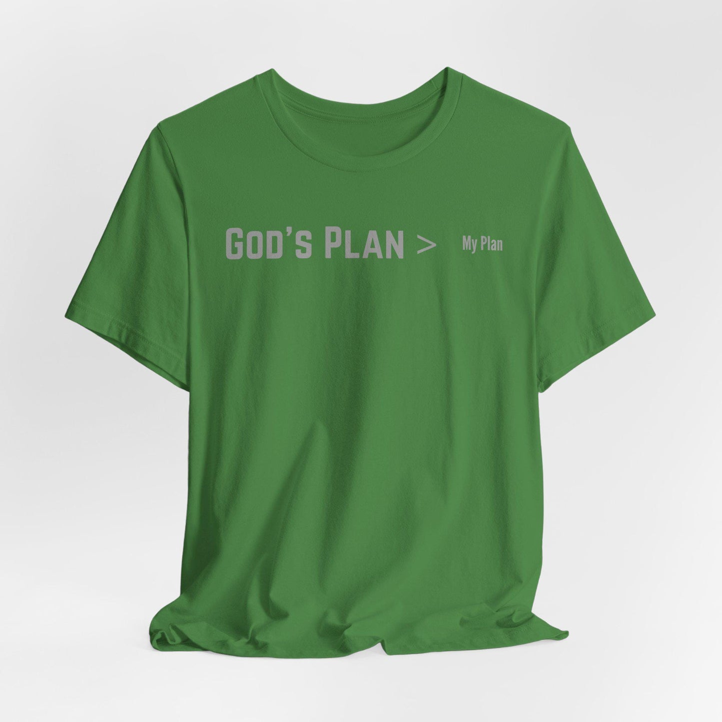 God's Plan Is Greater Men's Jersey Short Sleeve Tee