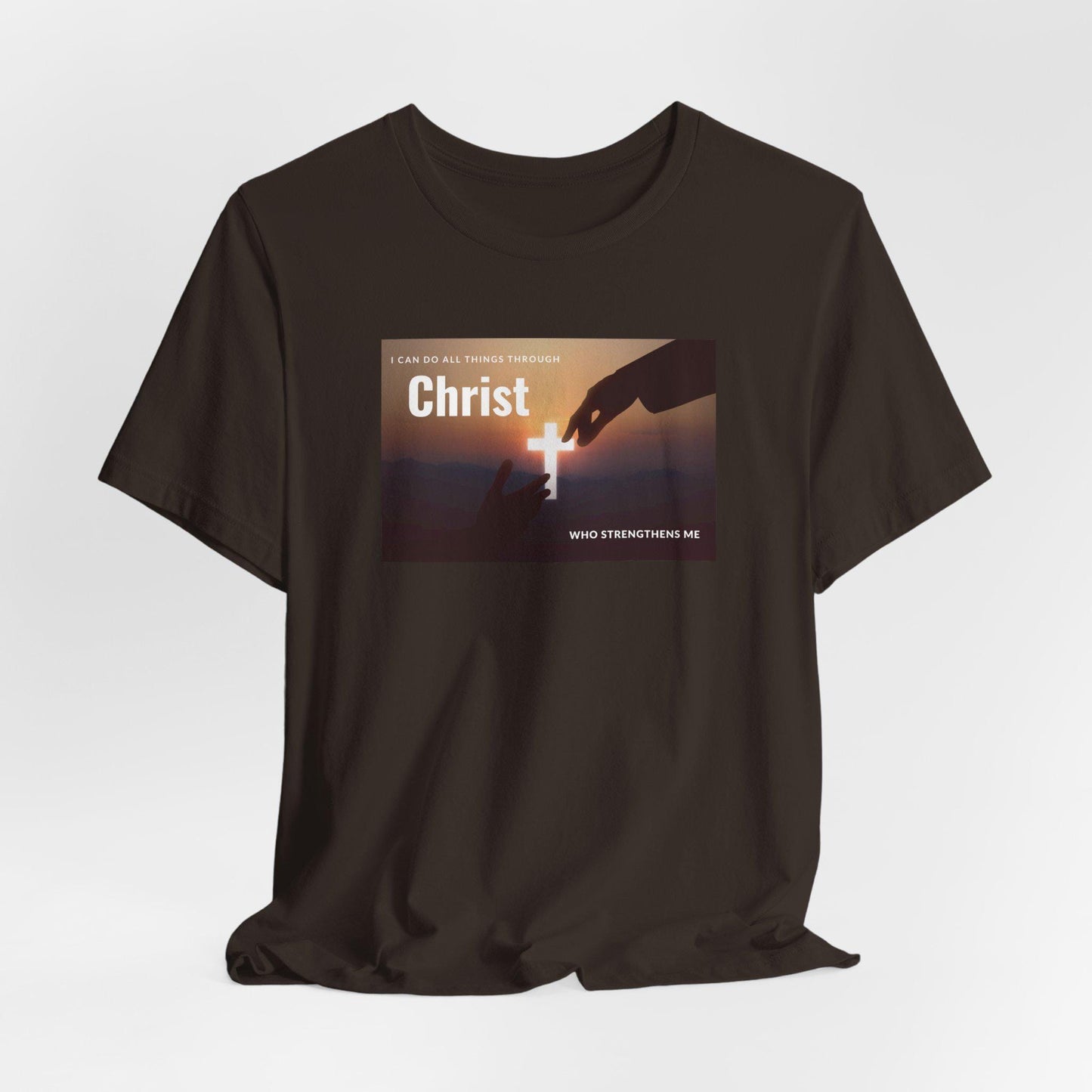 Women's Christ Who Strengthens Me Christian Tee