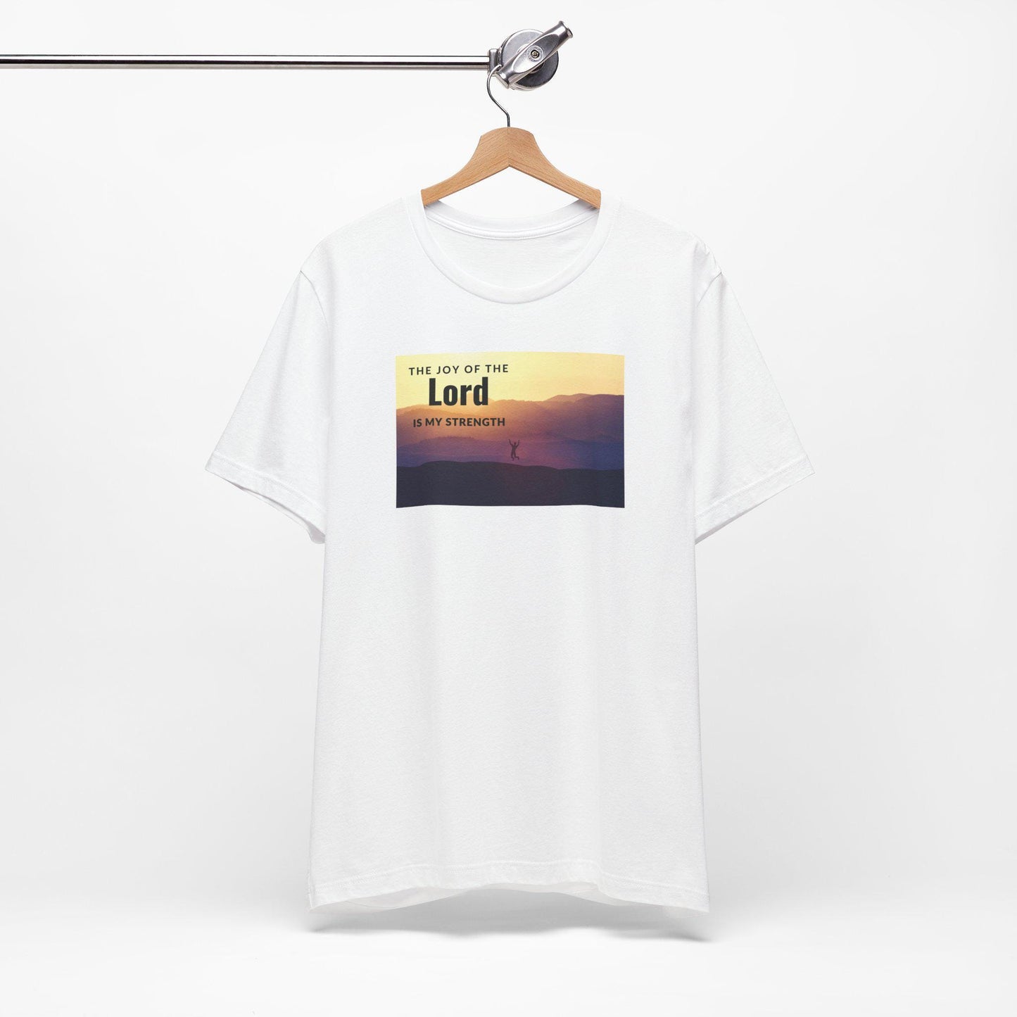 Men's the Joy of the Lord is My Strength Christian Tee