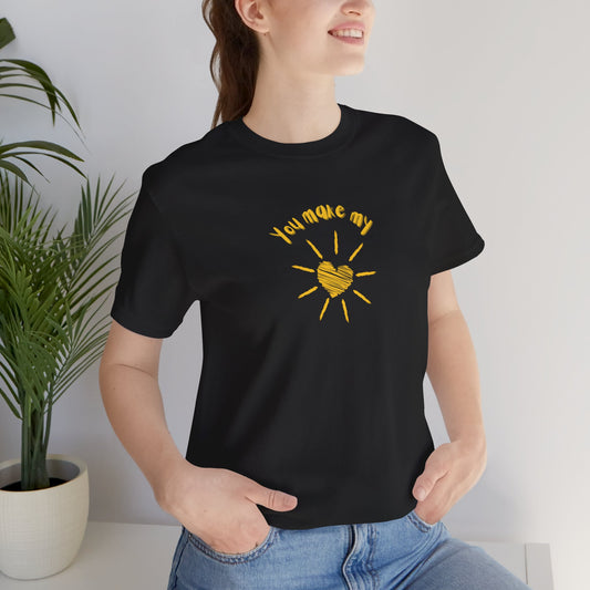 Women's You Make My Heart Shine Jersey Short Sleeve Tee