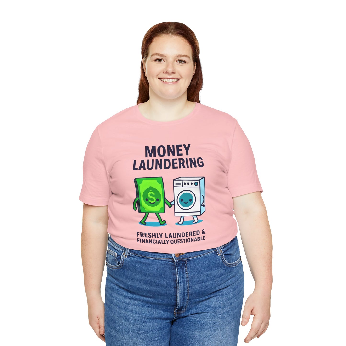 Women's Funny Money Laundering Unisex Jersey Short Sleeve Tee