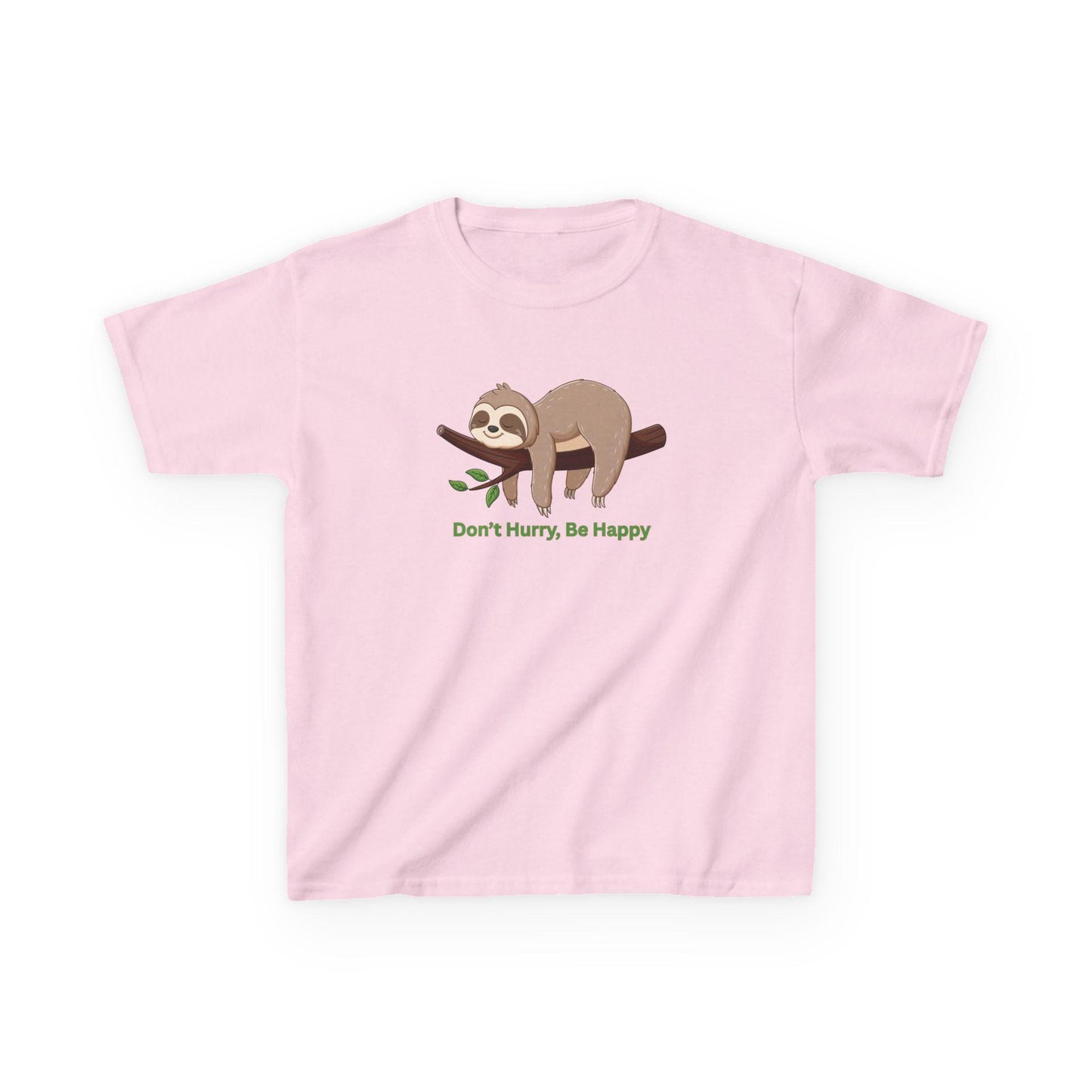 Kids Don't Hurry, Be Happy Sloth Heavy Cotton™ Tee
