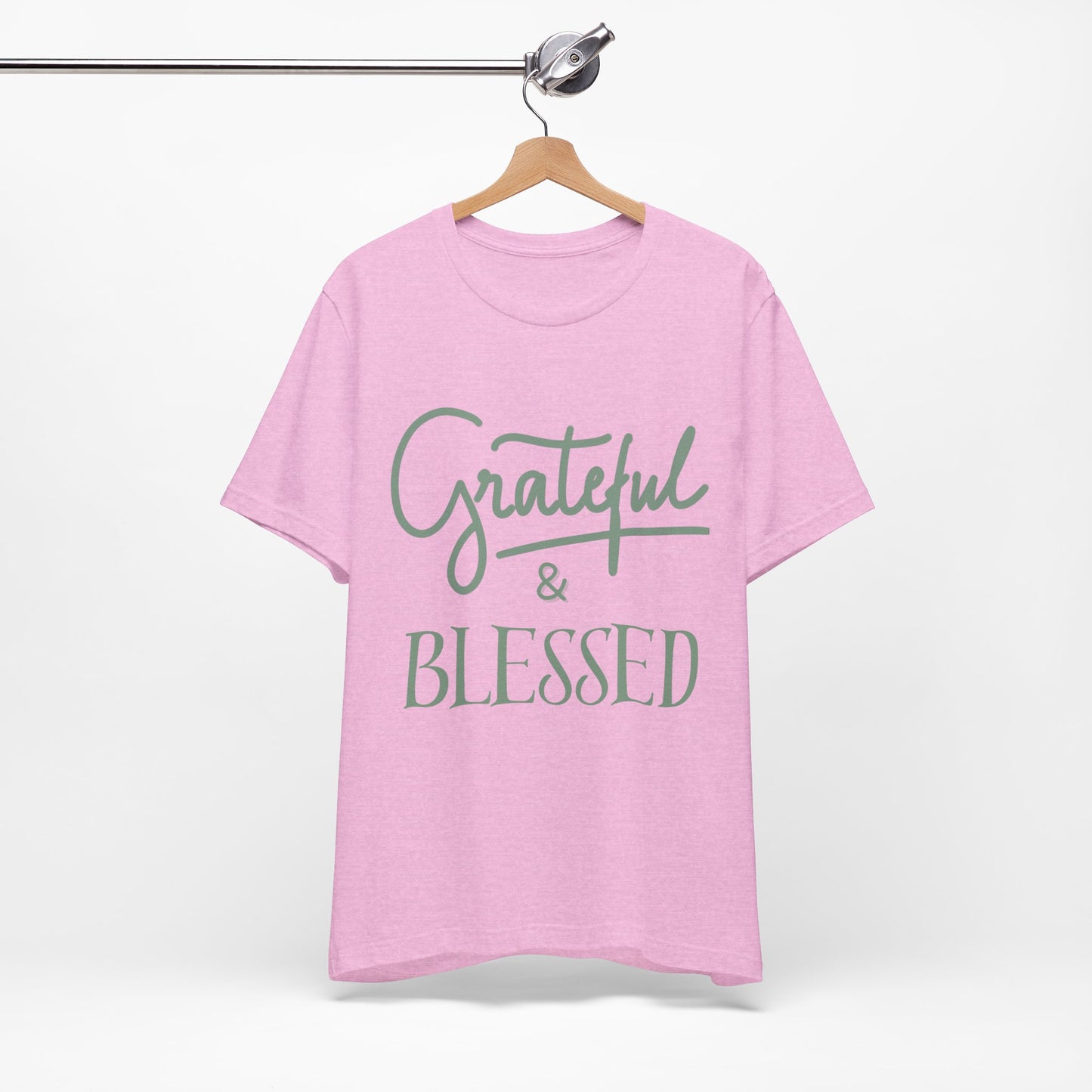 Women's Grateful and Blessed Jersey Short Sleeve Tee Sz. S-5XL