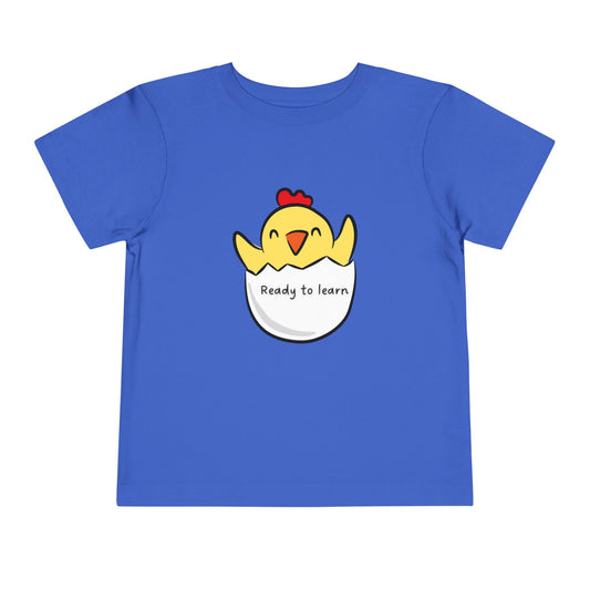 Hatching Chick Ready to Learn Toddler Short Sleeve Tee