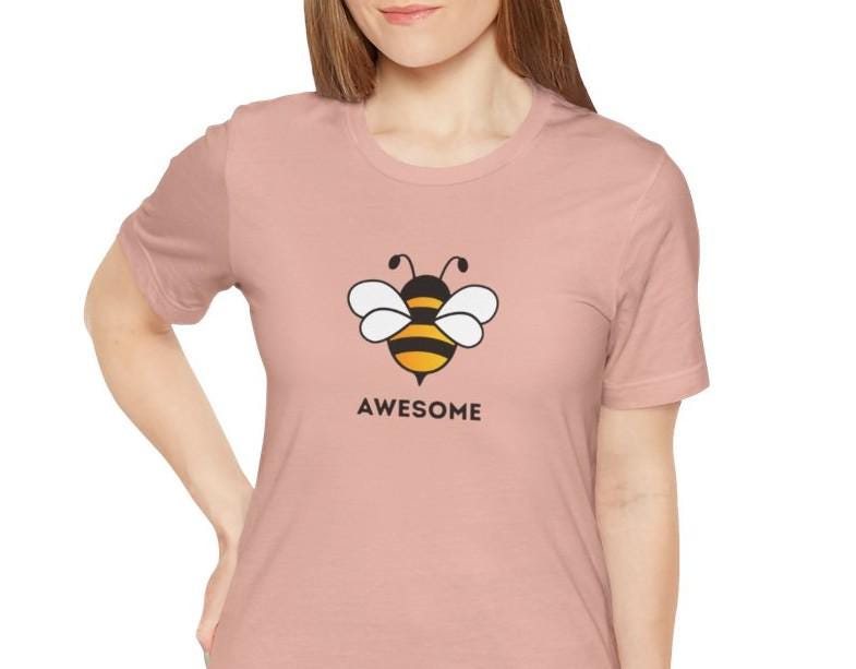 Women's Bee Awesome Jersey Short Sleeve Tee