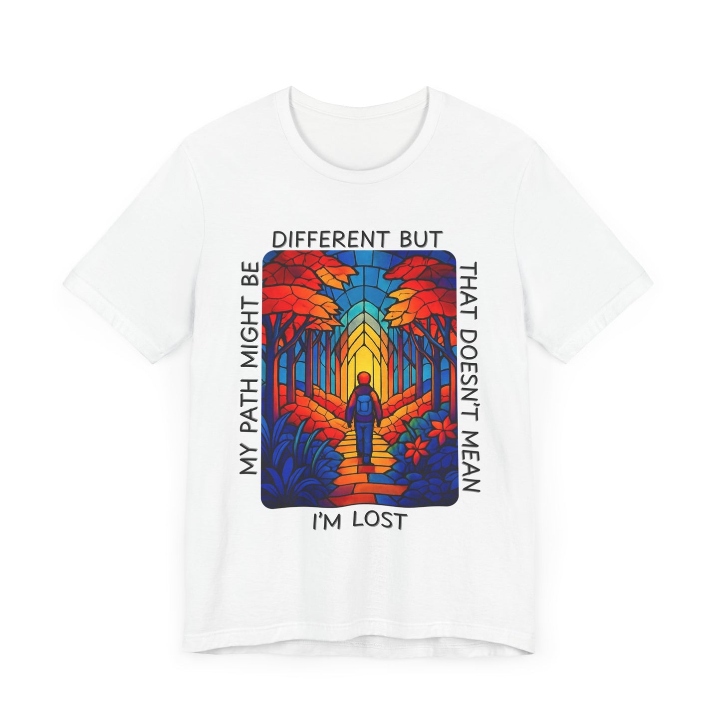 Women's  My Path Stained Glass Jersey Short Sleeve Tee