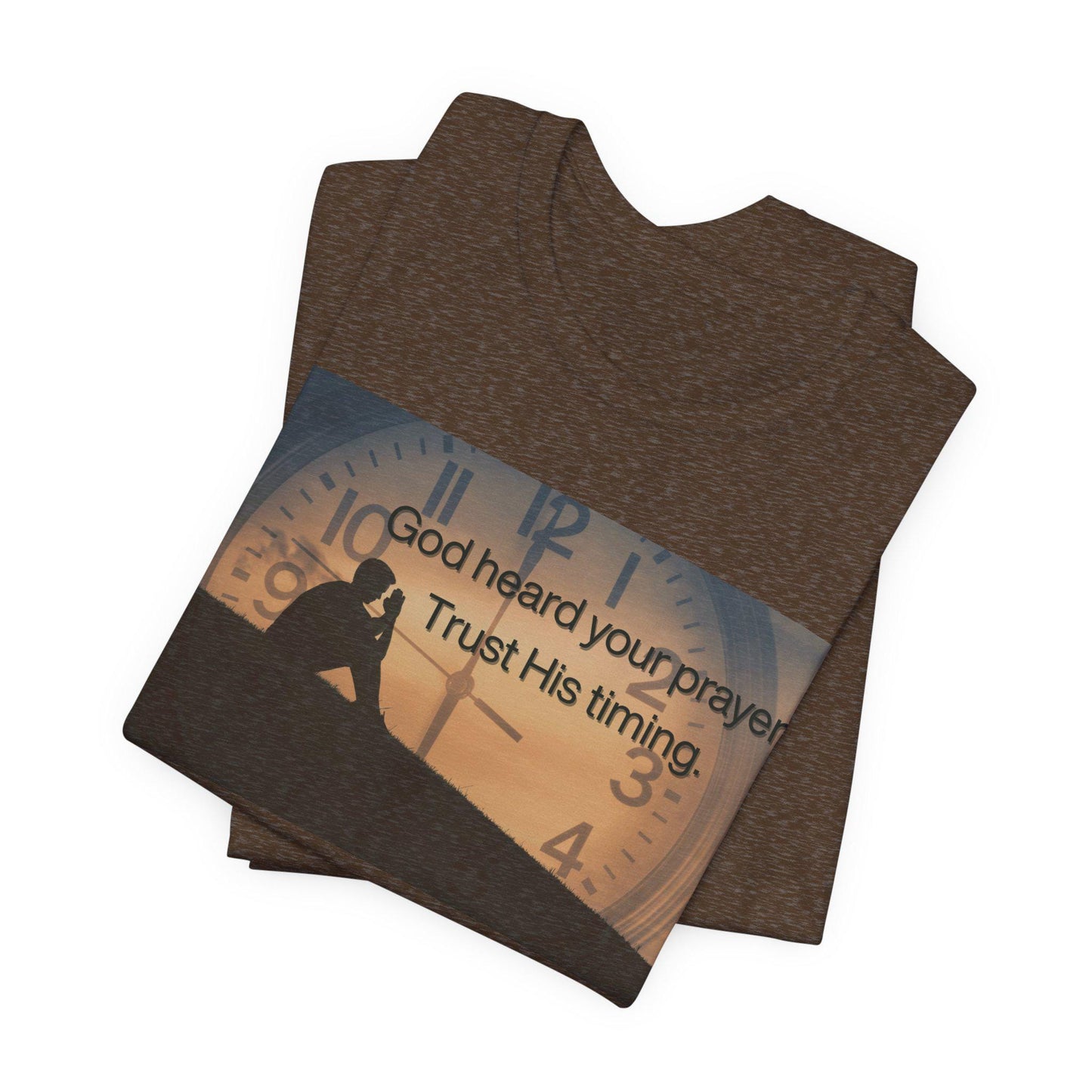 Women's God Heard Your Prayers Jersey Short Sleeve Tee