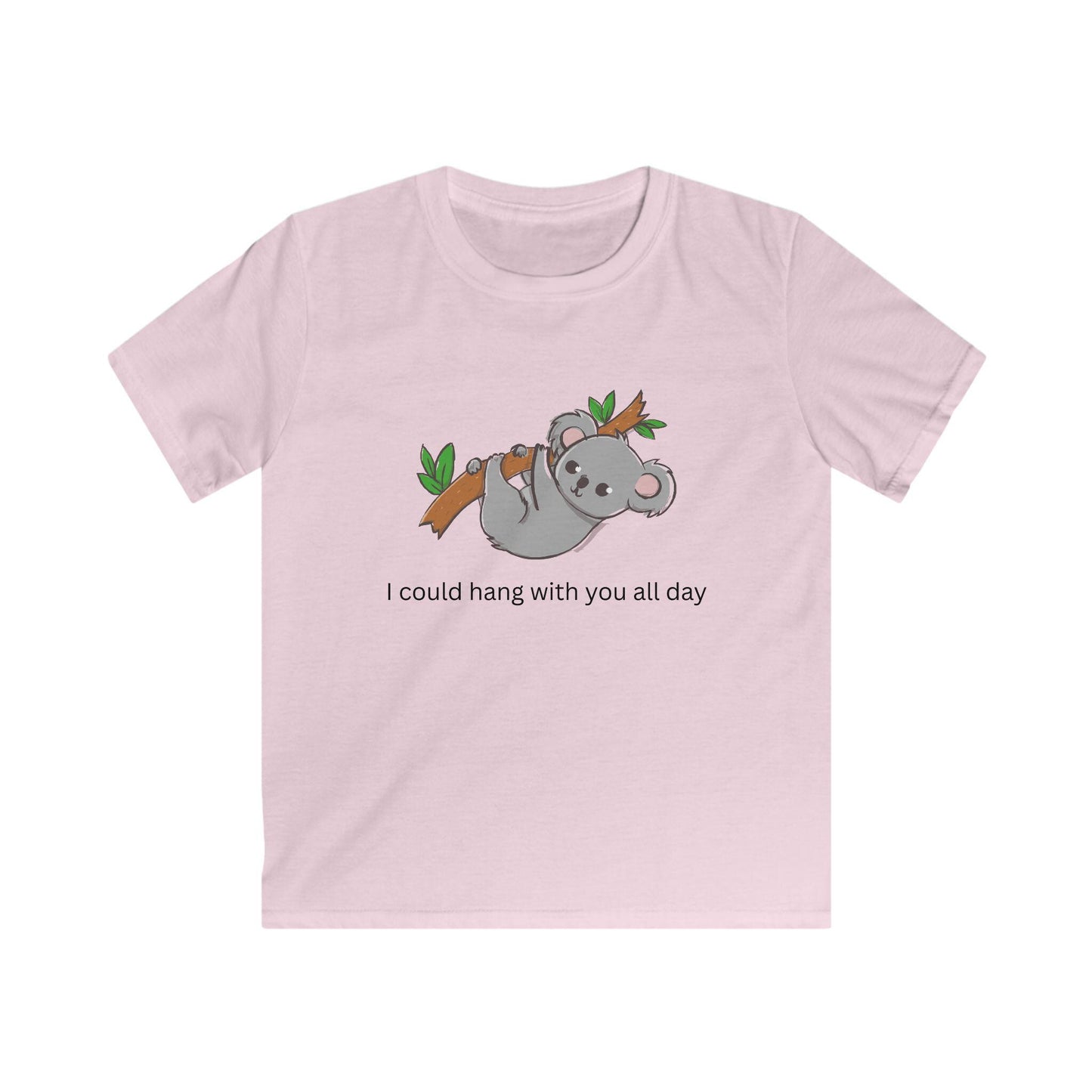 Kids I Could Hang with You All Day Koala Softstyle Tee