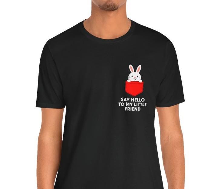 Men's Say Hello Bunny Jersey Short Sleeve Tee