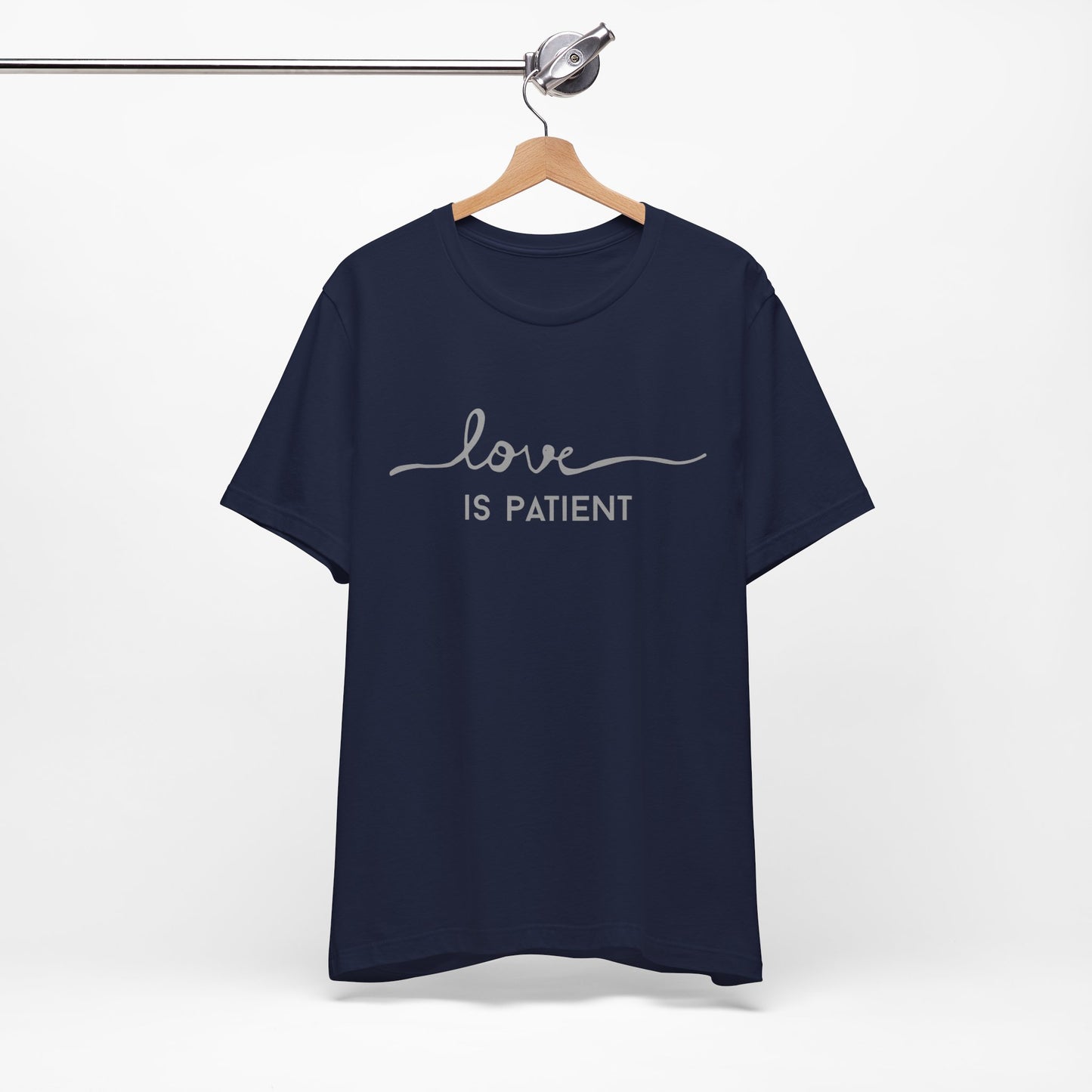 Women's Christian Love is Patient Jersey Short Sleeve Tee Sz. S-5XL