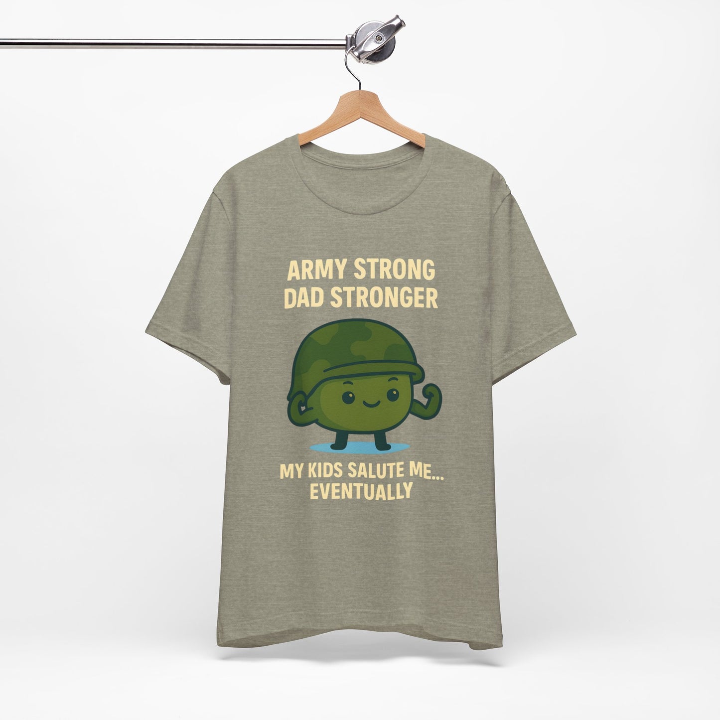 Army Strong Dad Jersey Short Sleeve Tee Sz. S-5XL