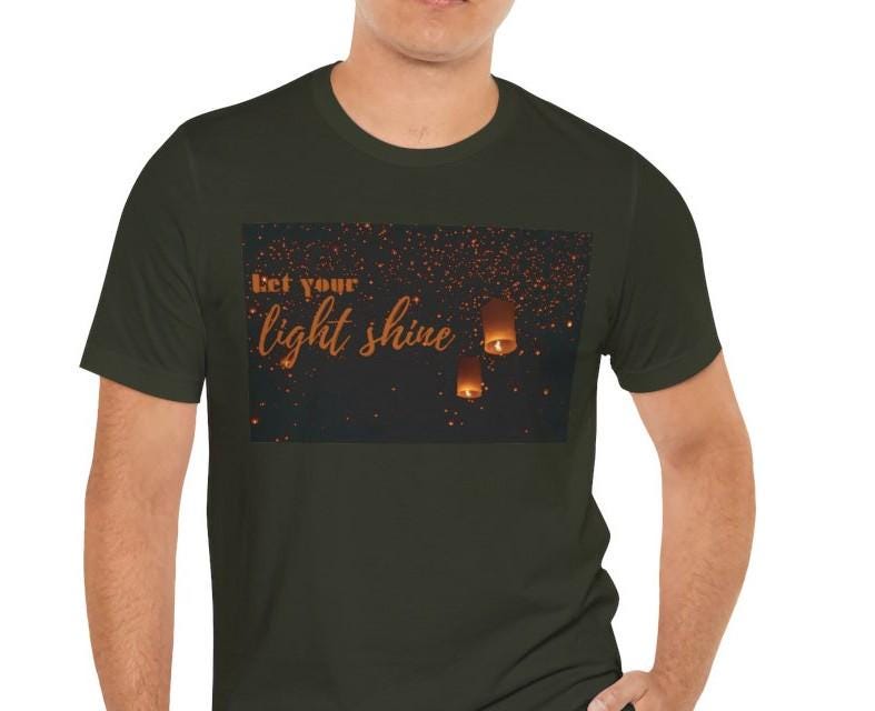Men's Let Your Light Shine Jersey Short Sleeve Tee