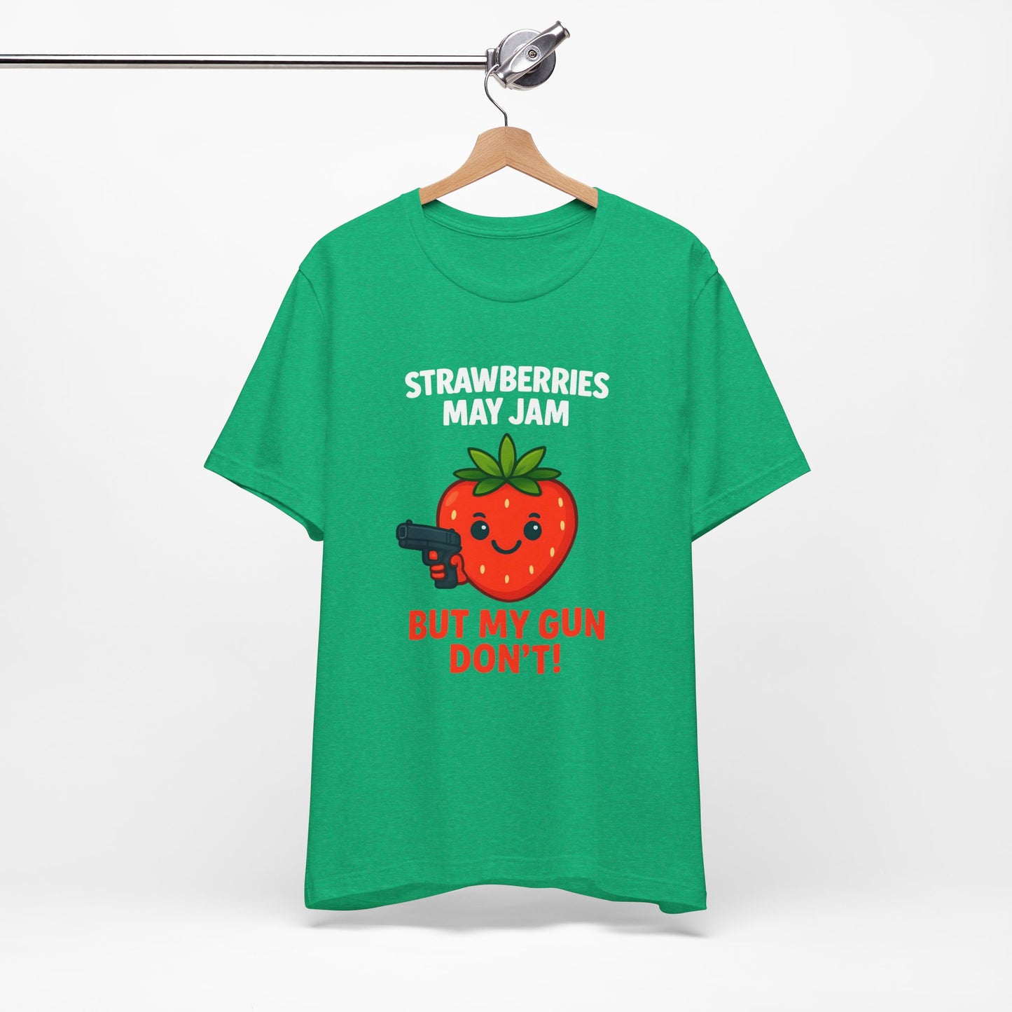 Women's Strawberries May Jam Jersey Short Sleeve Tee Sz. S-5XL