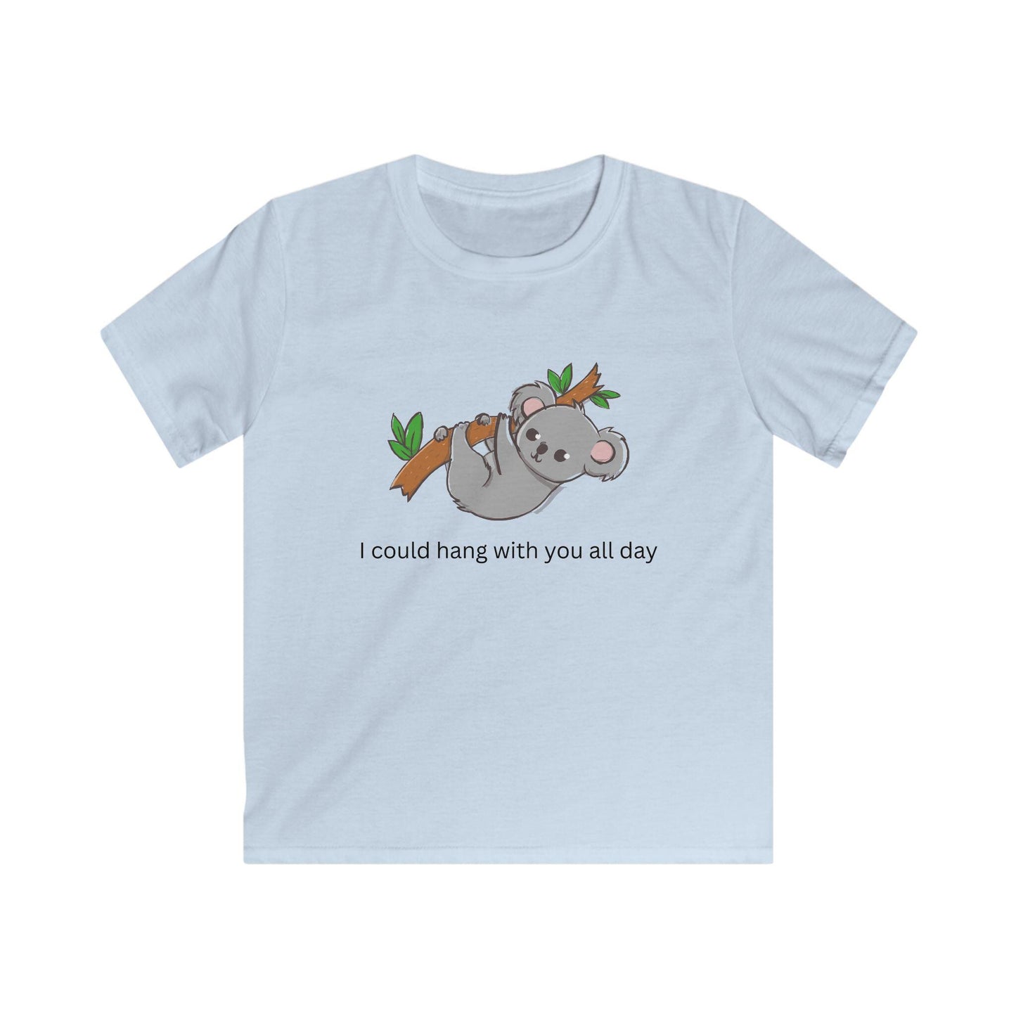 Kids I Could Hang with You All Day Koala Softstyle Tee