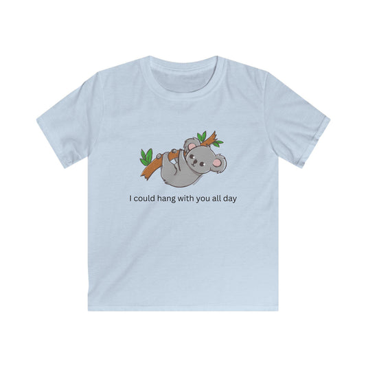 Kids I Could Hang with You All Day Koala Softstyle Tee