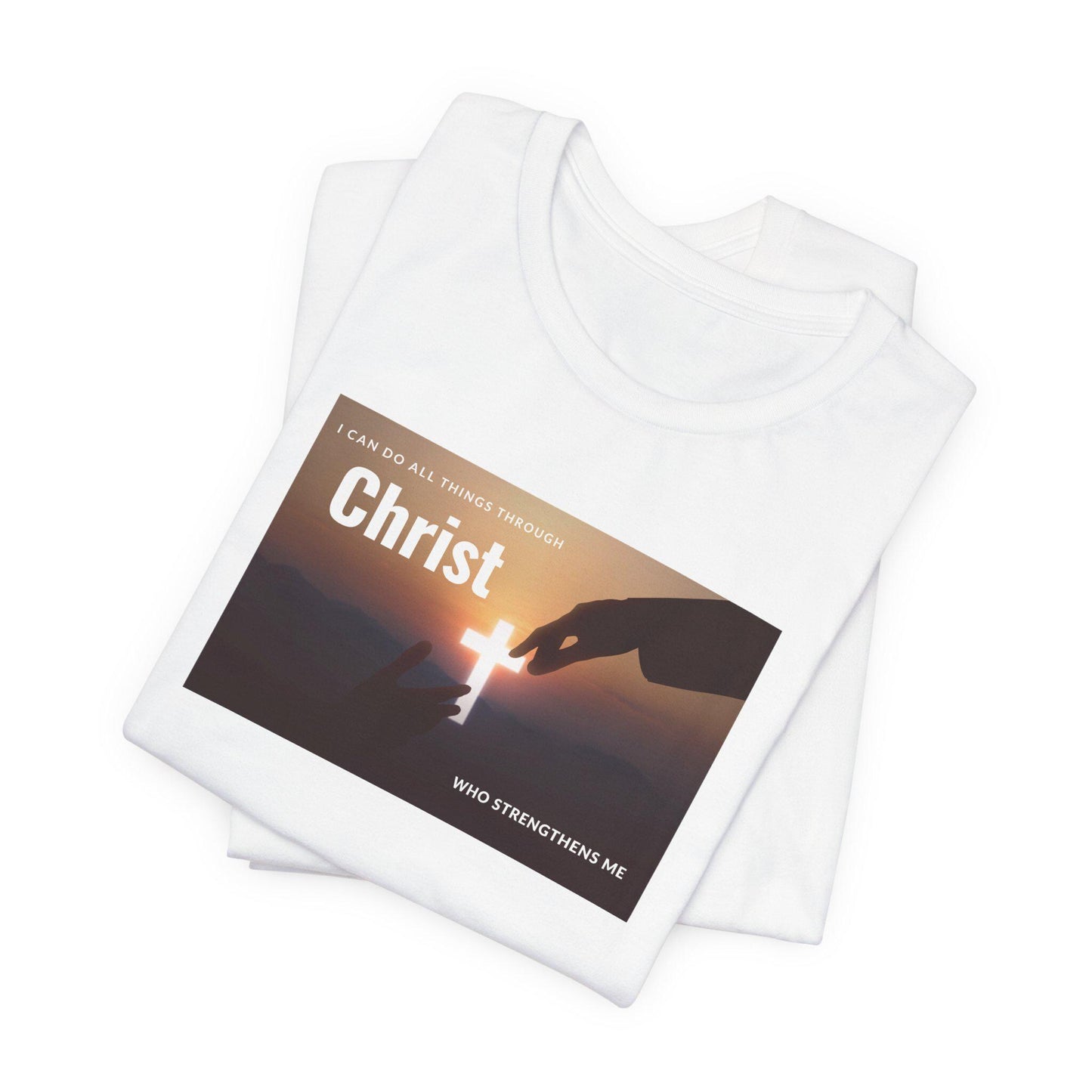 Men's Christ Who Strengthens Me Christian Tee