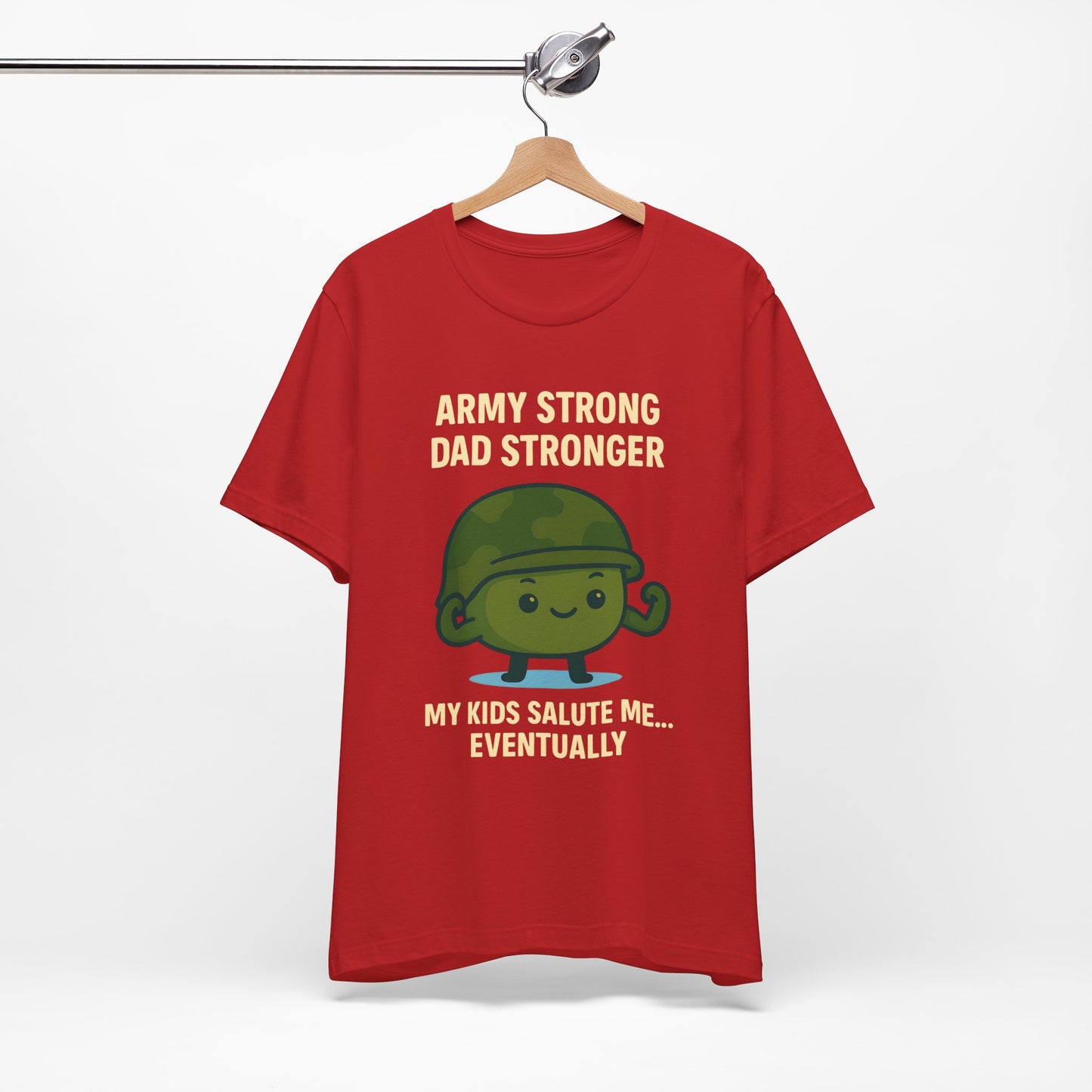 Army Strong Dad Jersey Short Sleeve Tee Sz. S-5XL