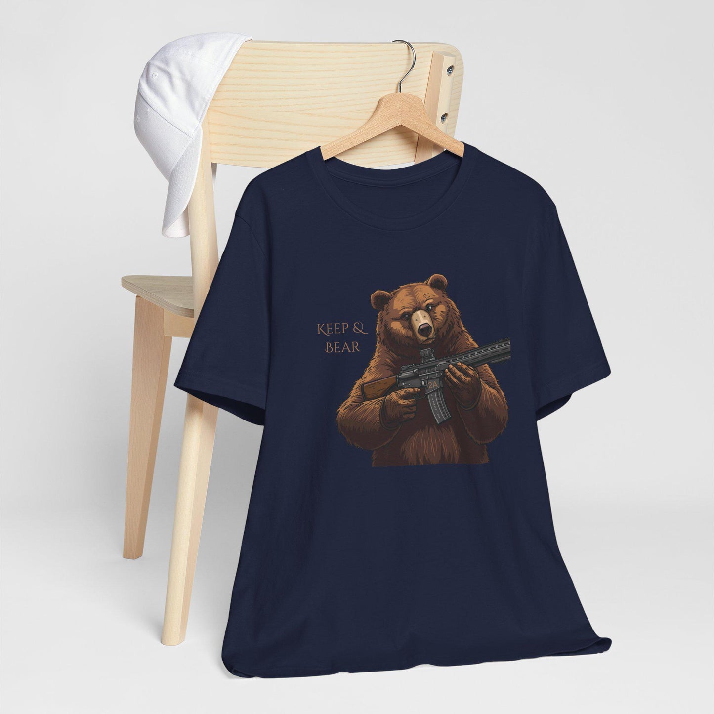 Keep and Bear 2A AR Rifle T-Shirt, Second Amendment Tee for Men and Women