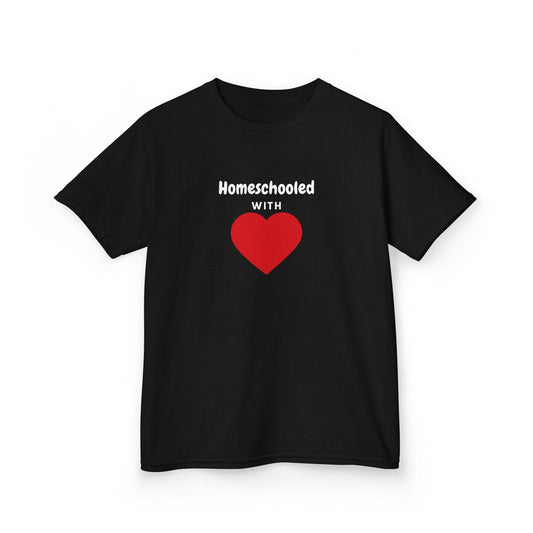 Kids Homeschooled with Heart Heavy Cotton™ Tee
