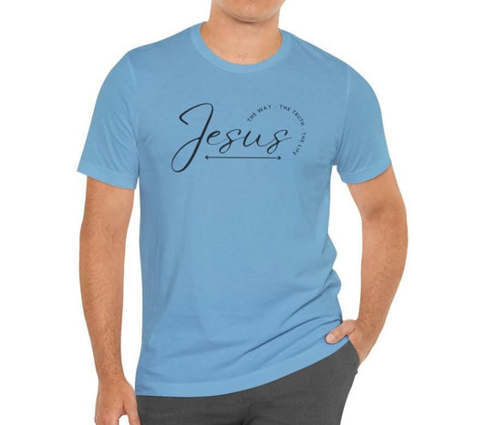 Men's Jesus The Way Jersey Short Sleeve Tee