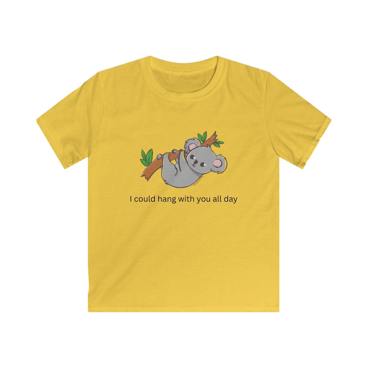 Kids I Could Hang with You All Day Koala Softstyle Tee